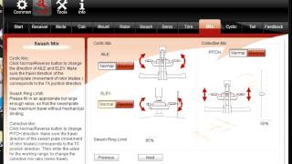 DJI Naza-H config for my Trex 700e FBL