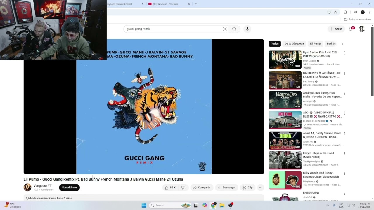WESTCOL Y LIL PUMP REACCIONAN A GUCCI GANG REMIX.