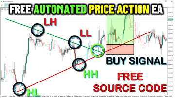 PRICE ACTION: 3 Ways To Find & Trade Highs And Lows In Forex Using MQL5 Code EA -PART 226 #timelapse