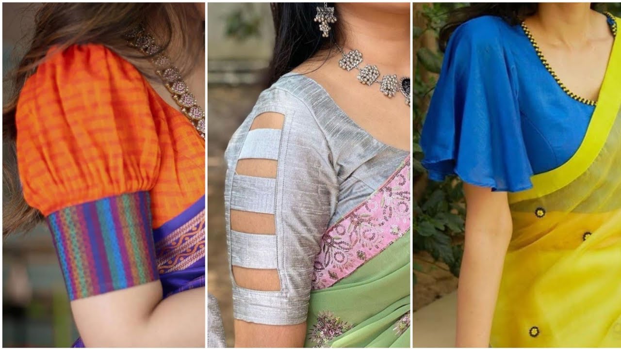 Trendy blouse sleeves design blouse baju ke design Blouse design