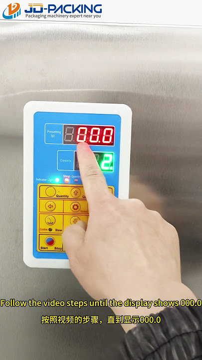 How to Calibrate a 4-Digit filling machine suitable for F-200
