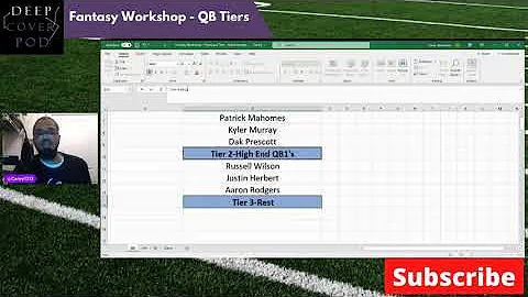 Fantasy Workshop - QB Tiers