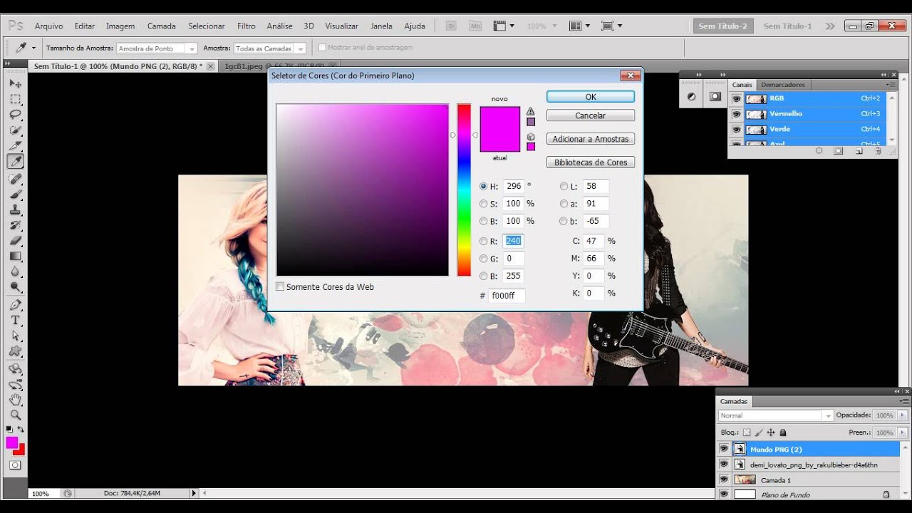 Como fazer capa no PhotoShop cs5 - YouTube