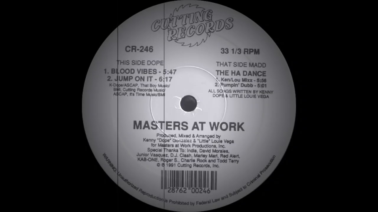 Masters At Work - The Ha Dance (Ken/Lou Mixx) Cutting Records 1991