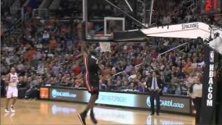 (NBA Season 10-11)-LeBron James Windmill Dunk vs. Suns