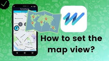 How to set the map view in HERE WeGo?