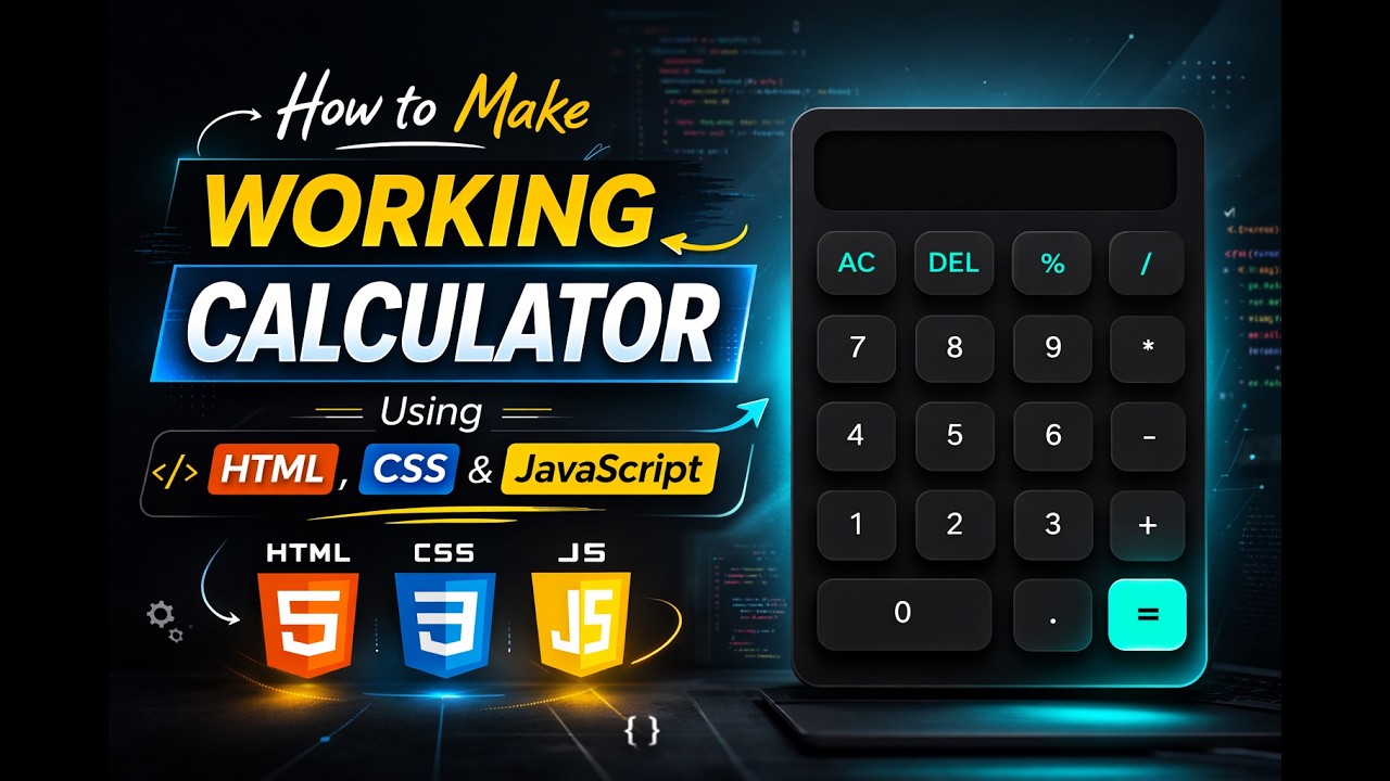 How to make a working calculator using Html, css and JavaScript - YouTube