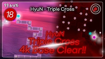 [ADOFAI Custom Strict Clear] HyuN - † Triple Cross [map by 헤르니]