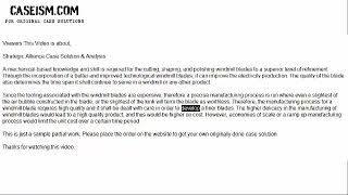 Strategic Alliance Case Solution & Analysis- Caseism.com