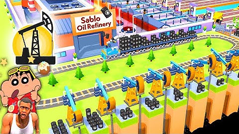 SHINCHAN and CHOP BIGGEST OIL MINING FACTORY with FRANKLIN | OIL MINING 3D GAME | TYCOON GAMES@MOHIT