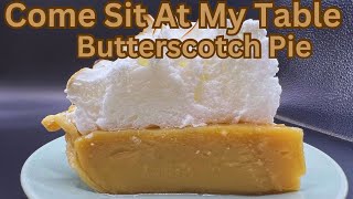 Butterscotch Pie  a classic, old fashioned pie  PLUS, How to Blind Bake a Pie Crust