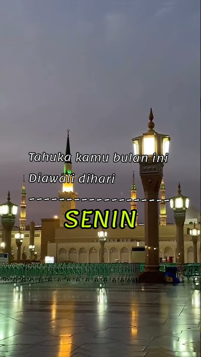 awal bulan November hari Senin || sholawat nabi