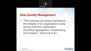 HIT 225 Chapter 2 Data Integrity and Quality Recorded Lecture