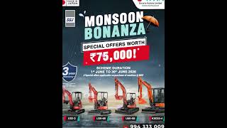 Awesome Monsoon Bonanza on Kubota Mini Excavators