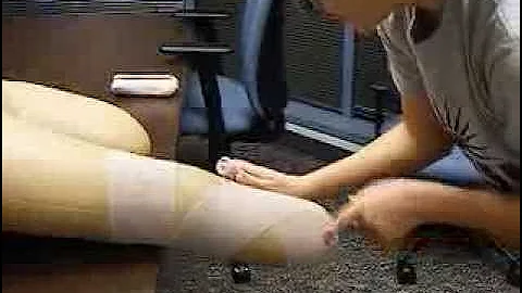 Transtibial residual limb compression wrapping