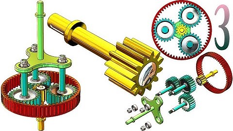 3-Project 25| Planetary Gears System |SolidWorks Tutorial : sun gearshaft