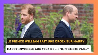 Prince Harry invisible aux yeux du prince William : 'Il n’existe pas…'"