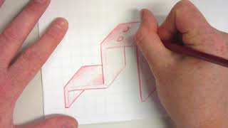 Acrylic Desk Tidy red plastic rendering part 2