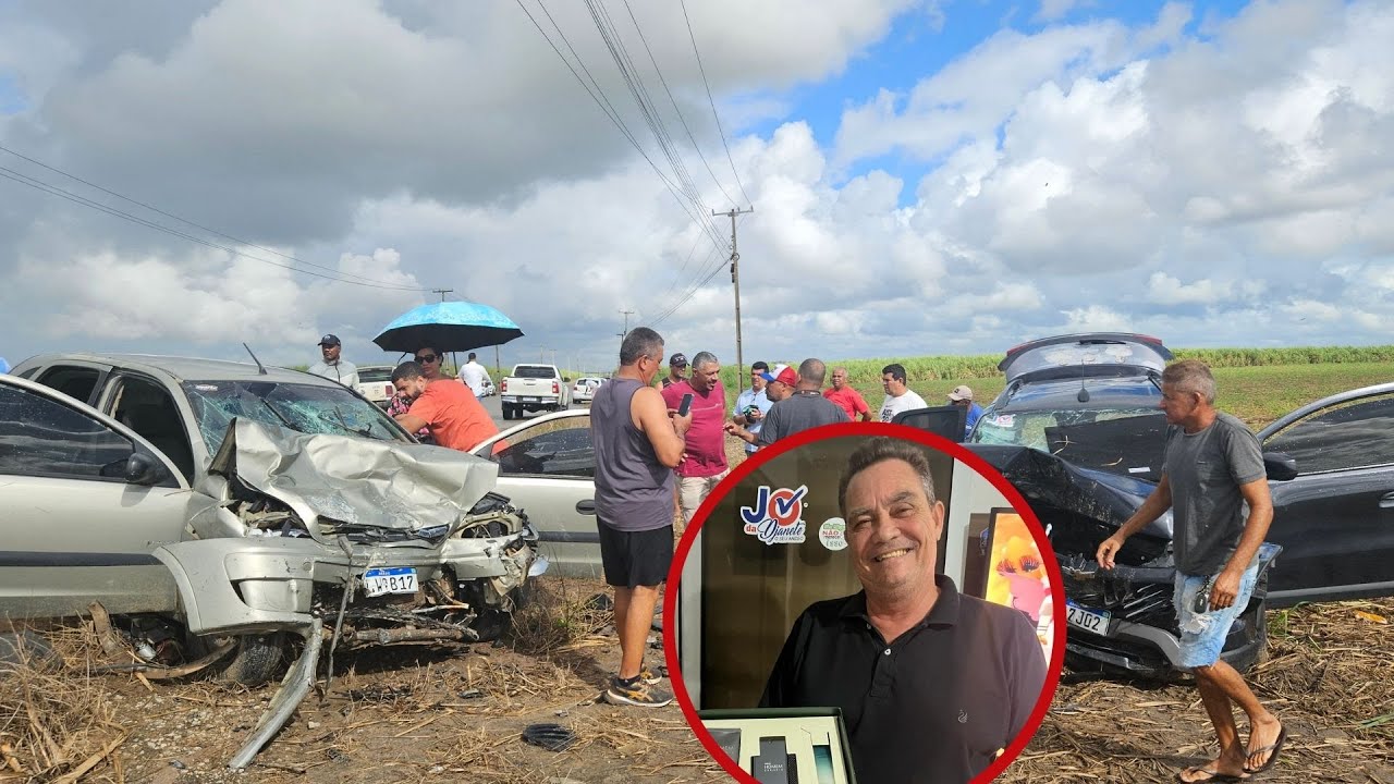 Vereador Jó da Djanete e mais quatro ficam feridos em batida frontal na AL-420; vídeo