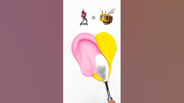 Satisfying Clay Mixing ASMR |  #relaxing #satisfying #shortsfeed #trendingshorts