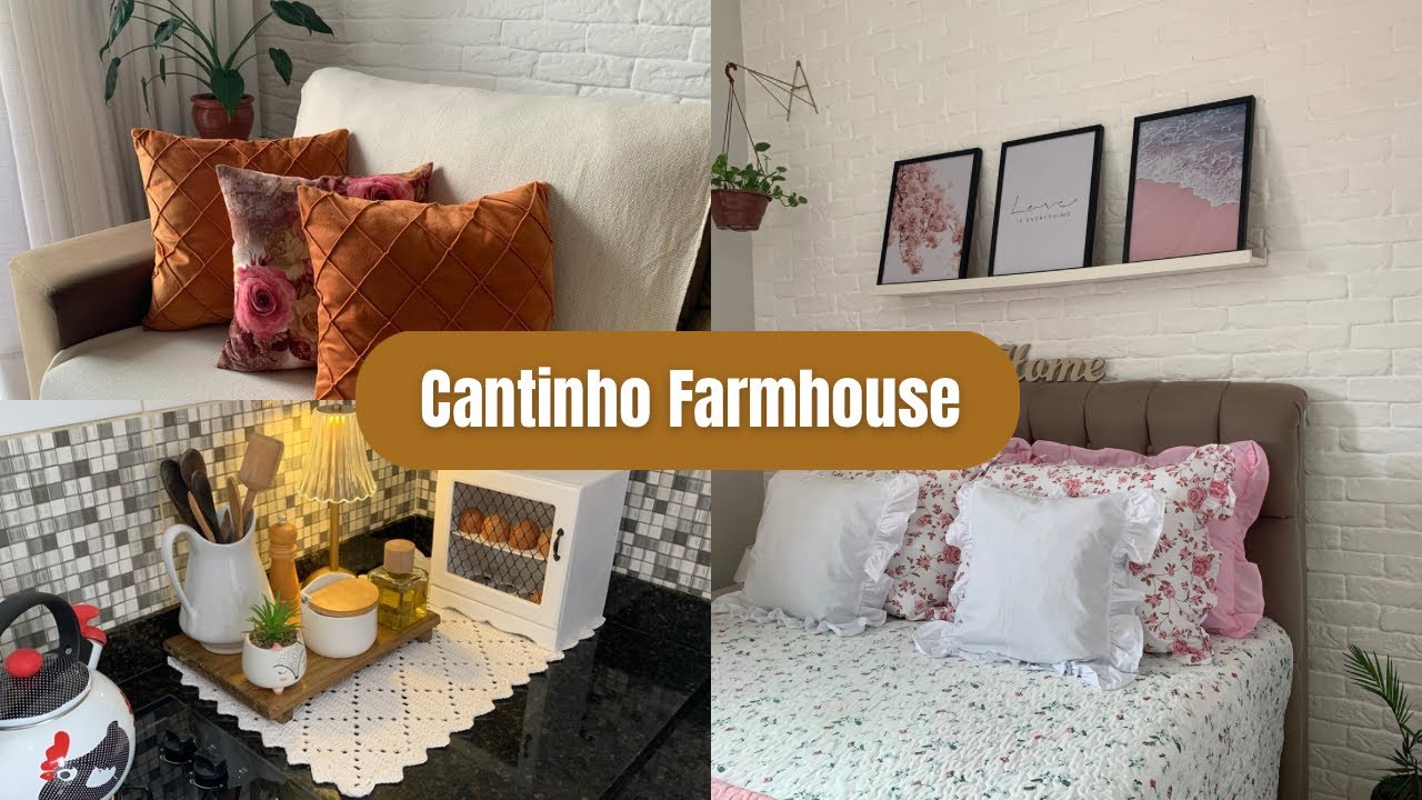 Organizando e Decorando um Cantinho Farmhouse na Cozinha 🤍