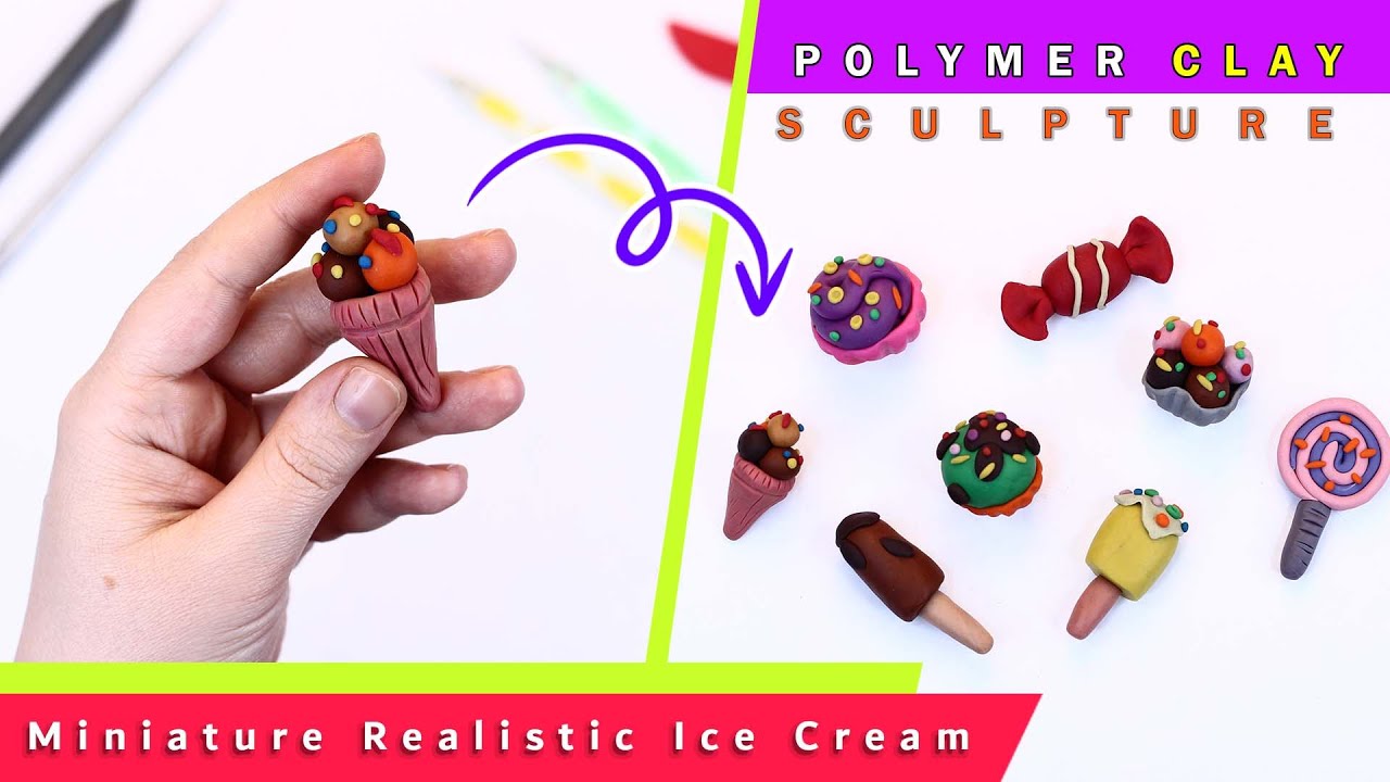 How To Make Miniature Realistic Food Items with polymer clay | clay ...