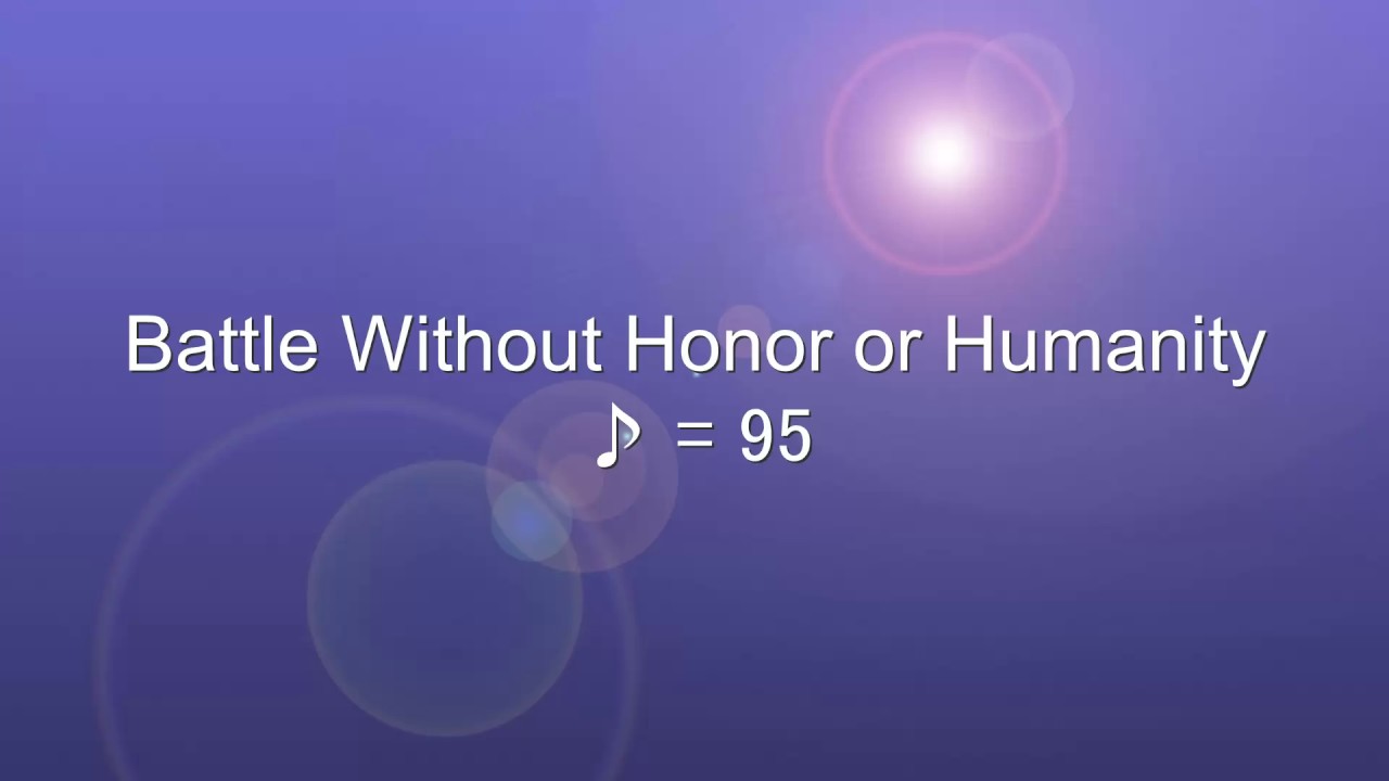 Battle Without Honor or Humanity-TOMOYASU HOTEI-ギター練習オケ - YouTube
