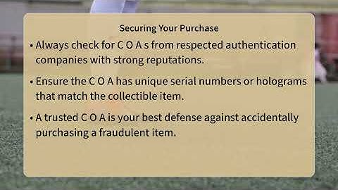 Why Do Collectibles Need A Certificate Of Authenticity?