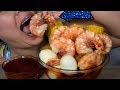 ASMR SEAFOOD BOIL & BLOVE'S SAUCE EATING SOUNDS PINK ASMR