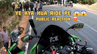 Ye kya hua ride pe😱😱Aur public reaction😍😍zx10r❤️❤️