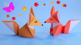 Оригами Лиса Из Бумаги / Origami Fox