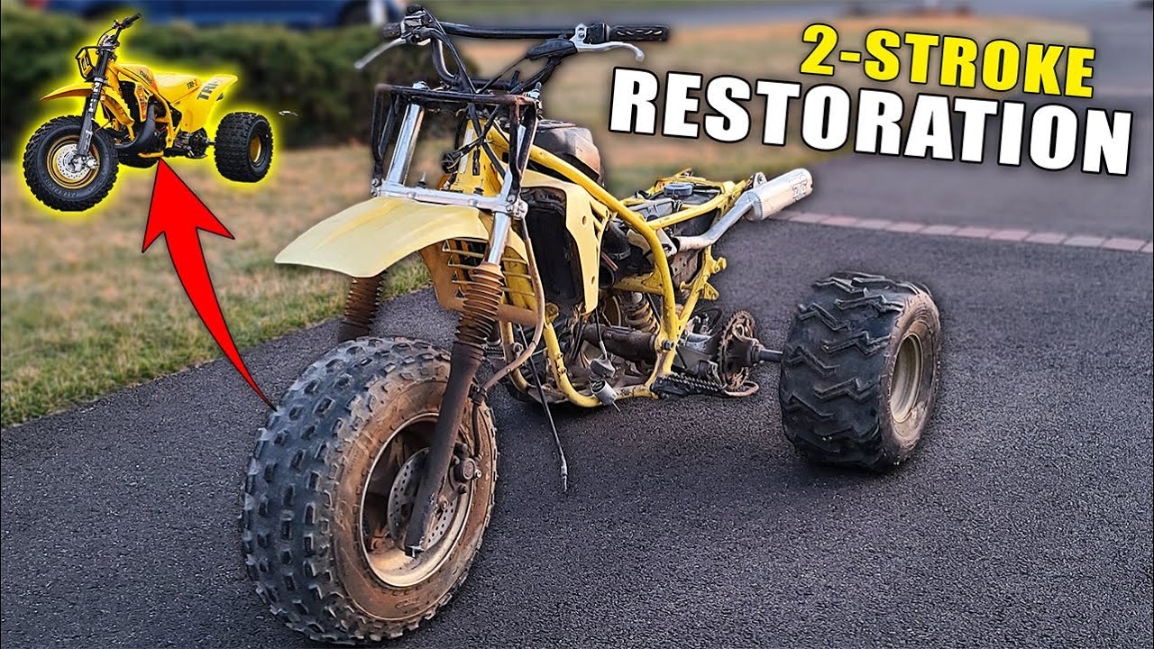 Abandoned Yamaha TRI-Z 250 saved after Decades of Sitting Outside