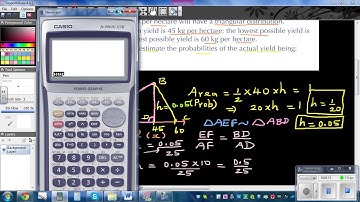 Triangular probability distribution   NCEA Level 3  Statistics