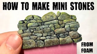 Make and Paint Realistic Stones From Styrofoam