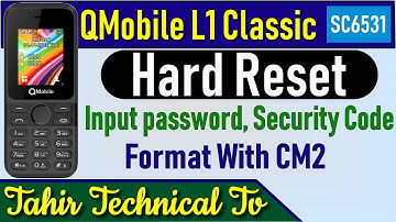 QMobile L1 Classic Security Code, Unlock QMobile L1 Classic Password, Hard Reset, Format With CM2SCR