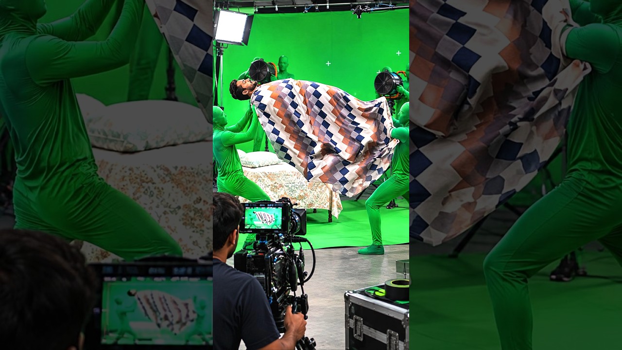 Behind the Scenes of a Flying Bed Movie Scene #behindthescenes #shorts #shortsindia #horror #scene