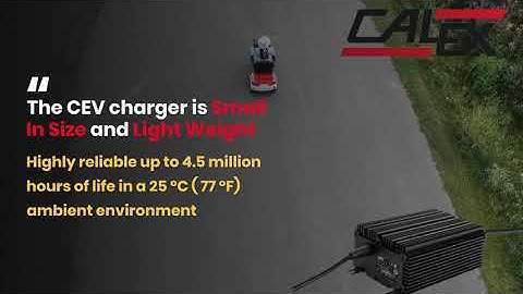 Calex Manufacturing: CEV Series Weatherproof, LIB Battery Chargers for e-mobility applications