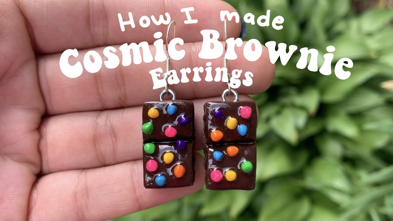 Cosmic brownie earrings