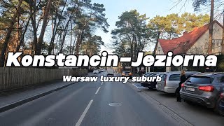 Konstancin-Jeziorna 4K Driving | luxury Warsaw suburb