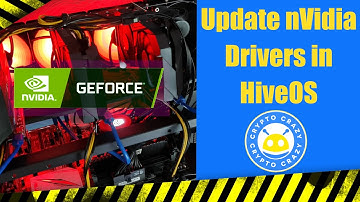 How to update NVIDIA Drivers in HiveOs for the first time with 1660 Supers Ethereum Mining Rig!