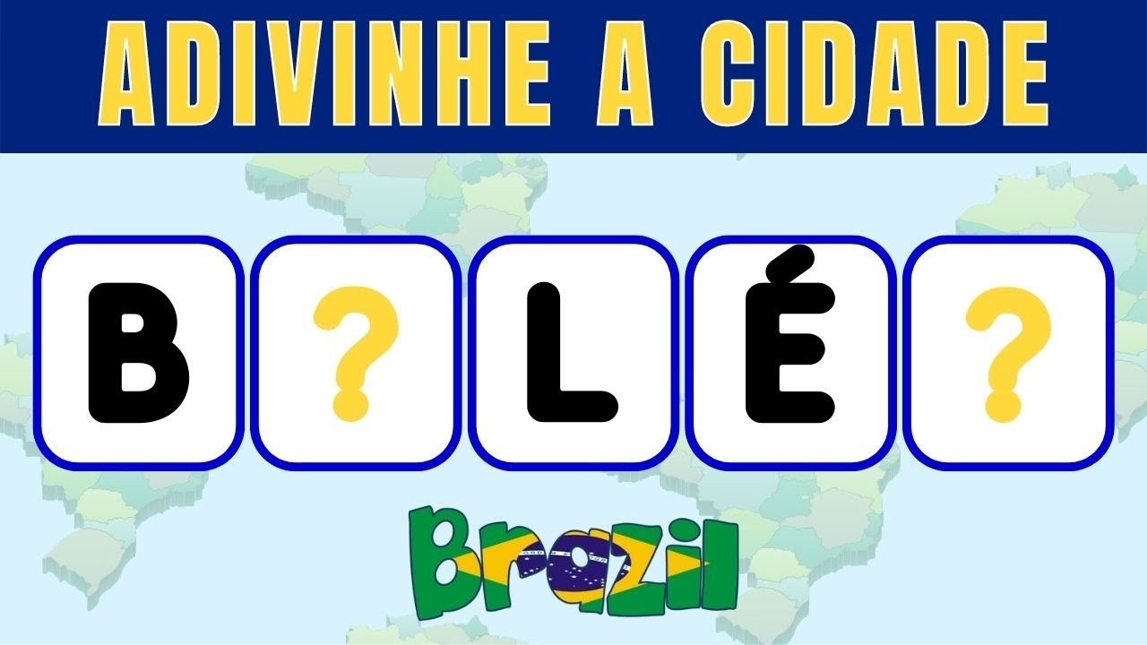 Cidade Brasileira Com 8 Letras - FDPLEARN