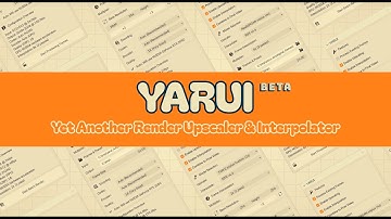 [Blender Addon] YARUI - Introduction, Manual, Showcase