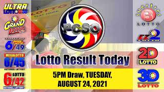 Lotto Result Today Tuesday August 24 2021 Official Pcso Lotto Result Lotto Result Today Tuesday August 24 2021 Official Pcso Lotto Result