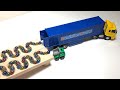 マーブルランレースASMR　ダンプトラック5　Dump Truck5　コンテナトレーラーも　HABAスロープとくみくみスロープのロングコース