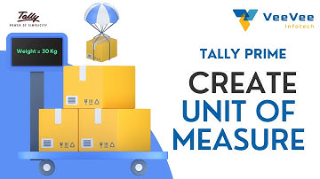 How to Create Unit of Measure UOM in Tally Prime?  | VeeVee Infotech | Tamil |