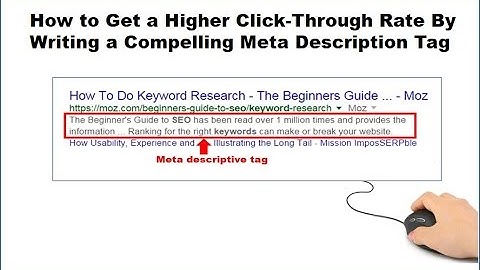 How to Get a Higher Click-Through Rate with a Meta Description Tag
