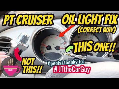 How to: Low Oil Pressure Sensor Light Correct Fix 2002 Chrysler PT Cruiser (+most Chrysler Vehicles)