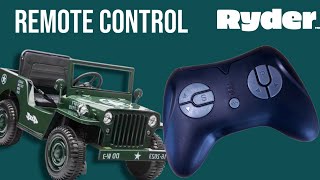 Ryder Toys Parental Remote Control Setup and Connect For Electric Ride On Kid Cars Power Wheels Toys
