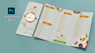 Restaurant MENU | تصميم مينو بالفوتوشوب