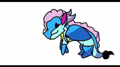 Fire alpaca walk cycle